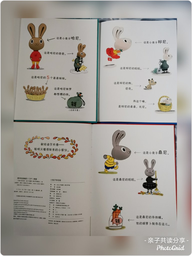 《小兔子学花钱》系列内页

