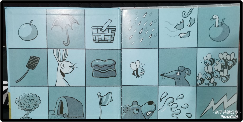 绘本的蝴蝶页其实也是故事的内容概括呢，每一种图都象征着一个个好消息和坏消息。