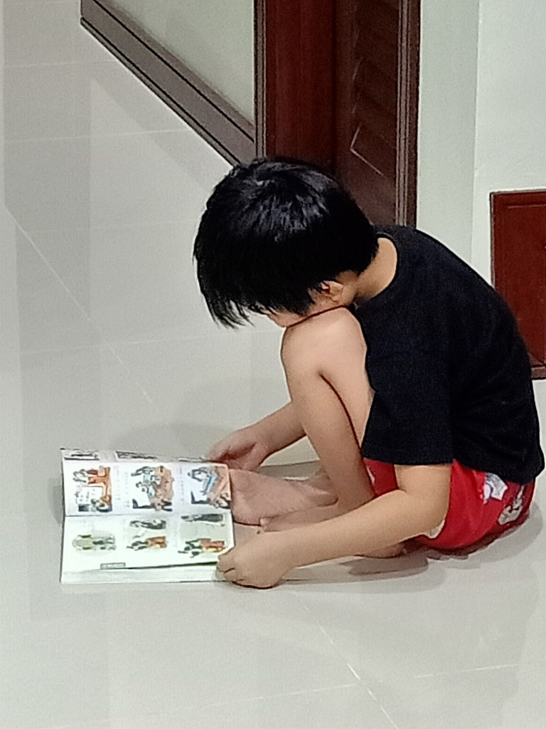 小一网课进行了一个月，孩子的英文阅读能力瞬间爆发，仿佛任督二脉被打通似的，从看不懂几粒英文字，完全不愿意尝试自主阅读，到现在对认字兴致勃勃，能独立看完一本简单的英文书。反观华文，进度好像距离英文好远！